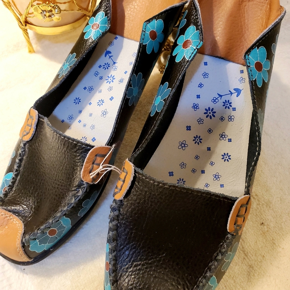 Women casual leather Loafers flats